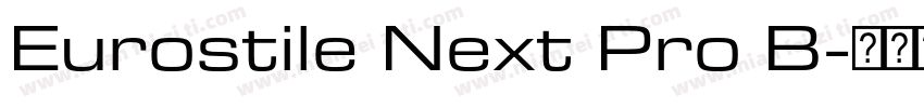 Eurostile Next Pro B字体转换
